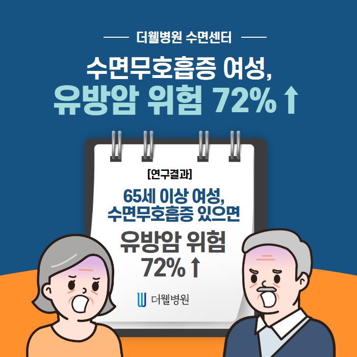 수면 무호흡증 여성, 유방암 위험이 72% 씩이나! (1/11)