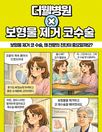수원 성형외과 _ 보형물 제거 코 수술, 왜 전문의 진단이 중요할까요?