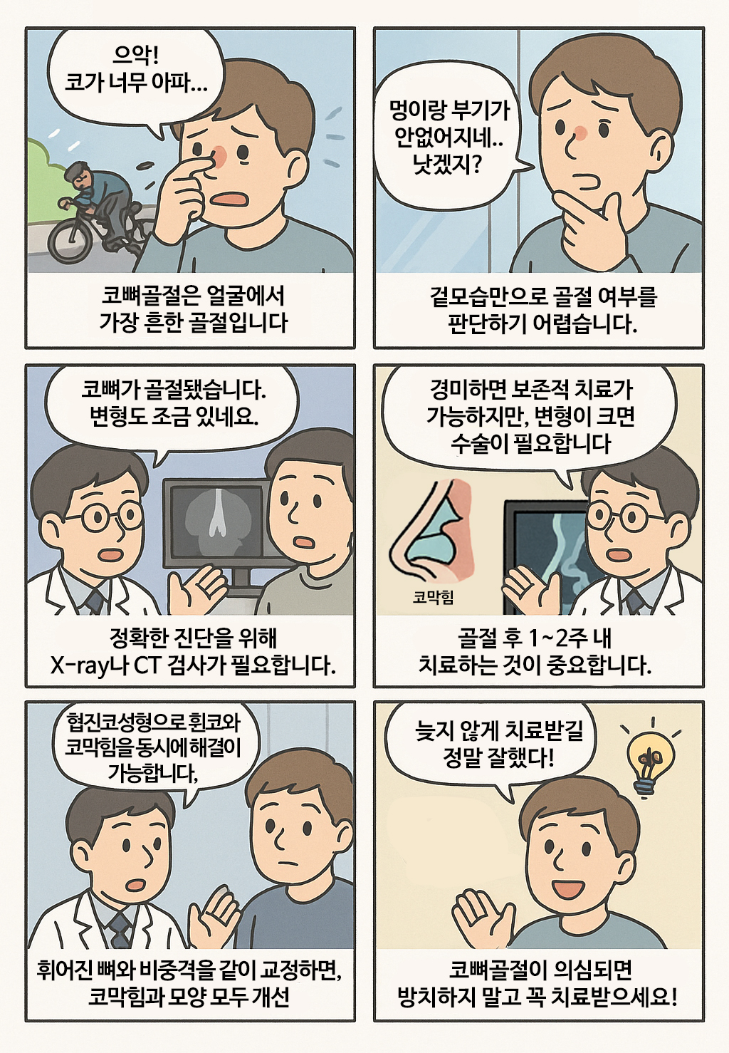 수원 성형외과 _ 코뼈골절, 방치하면 위험합니다! 바로 치료해야 하는 이유 (6/9)